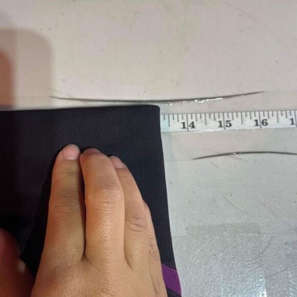 Lululemon Ebb To Street Pant Leggings Tight Heathered Regal Plum Size  6 Chevron - Picture 9 of 11